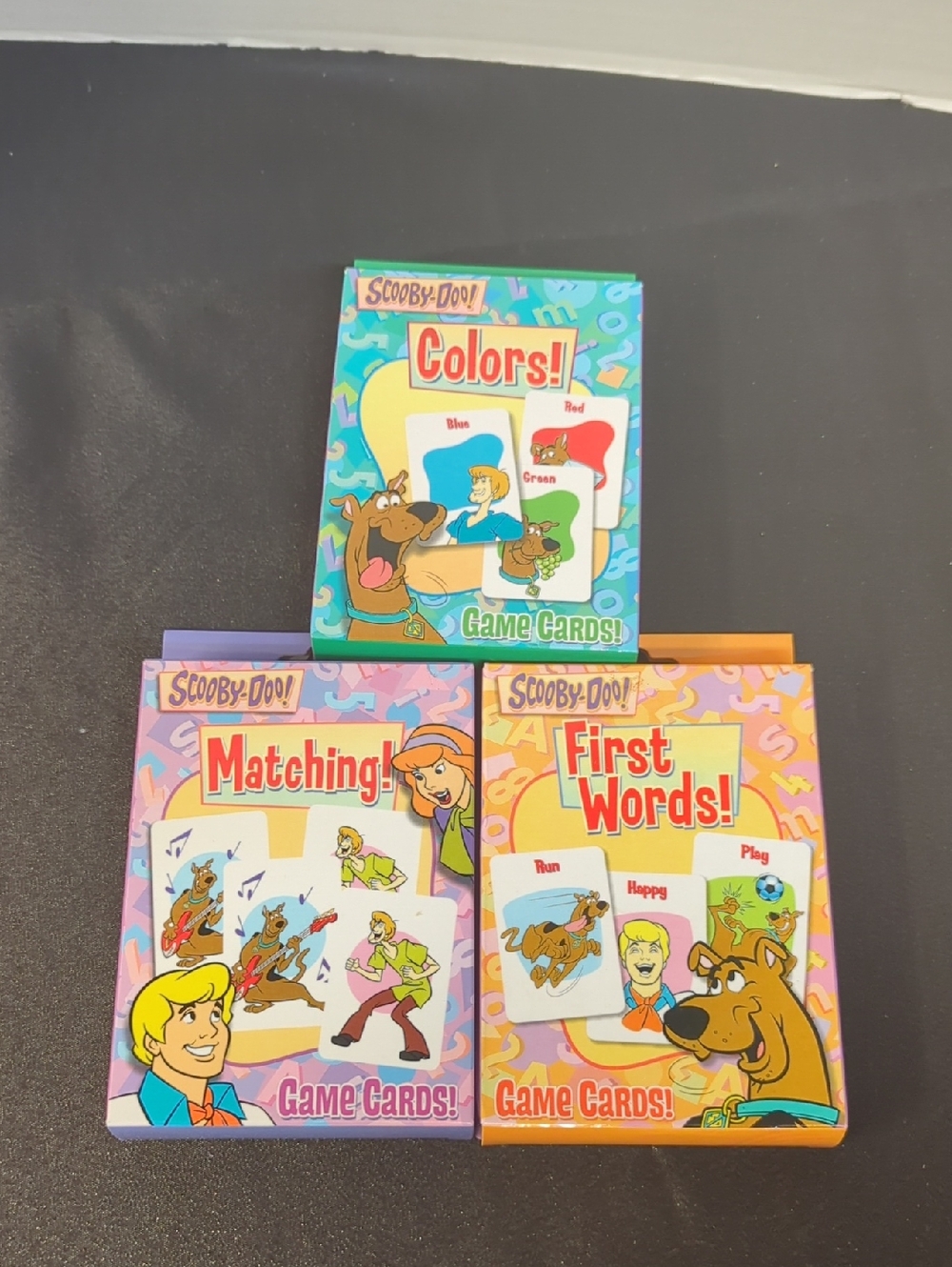 Scooby Doo Kids Learning Game Cards 2007 Set Of 3 Complete